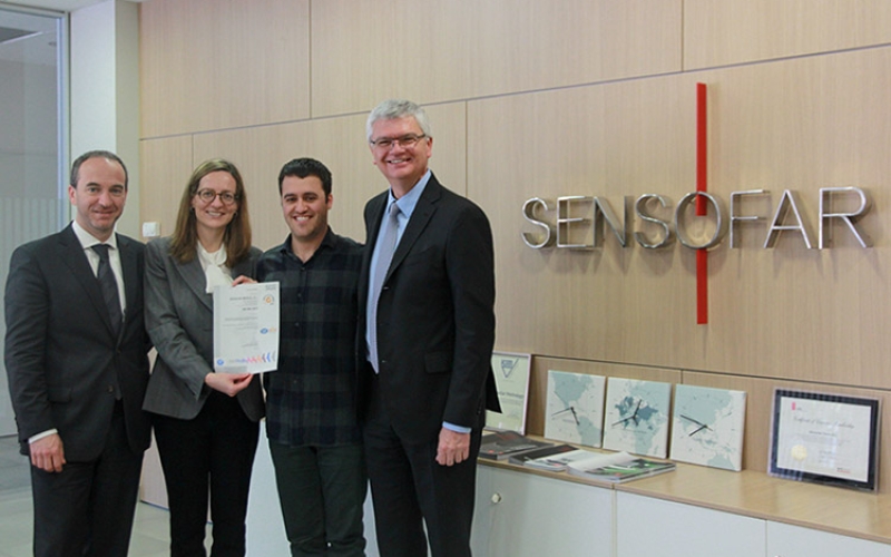 Sensofar Medical receives ISO 9001:2015 certification from SGS