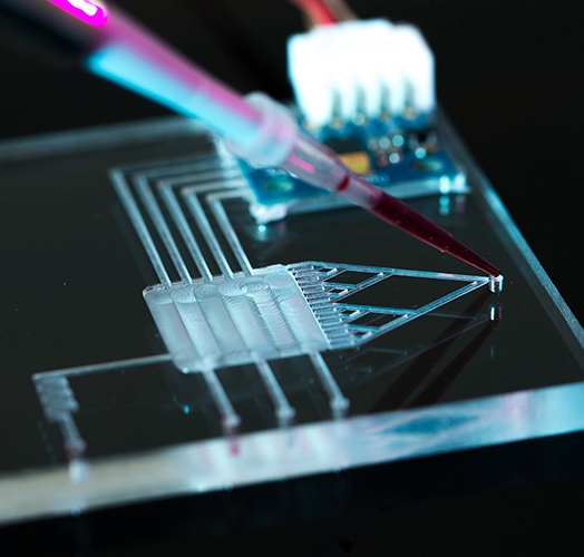 Characterization of microchannels fabricated with laser for microfluidic applications